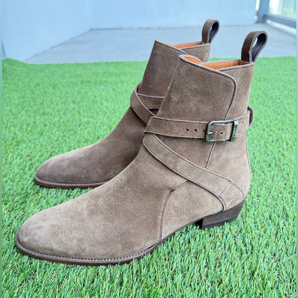 Men’s Oro Los Angeles Alpaca Kris Jodhpur boots in suede. ankle boots size US 8